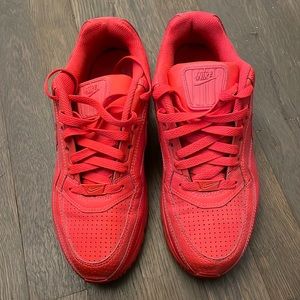 Red Nike sneaker